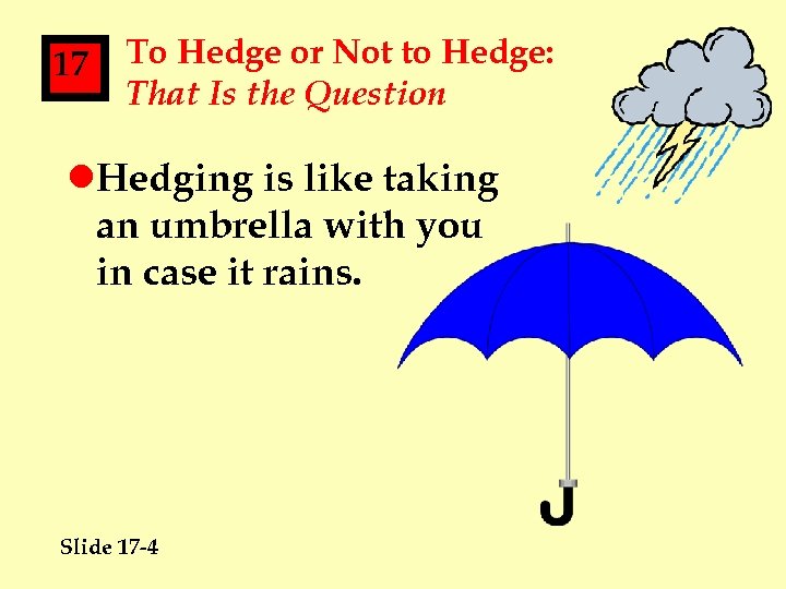 17 To Hedge or Not to Hedge: That Is the Question l. Hedging is