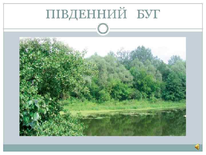 ПІВДЕННИЙ БУГ 