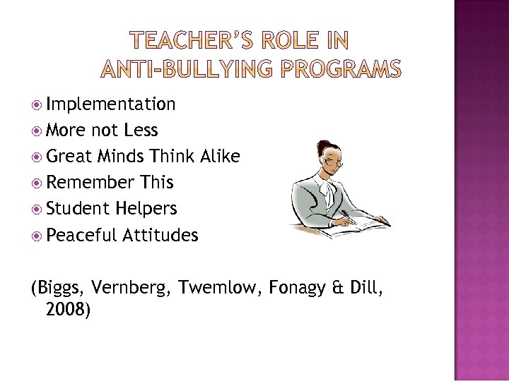  Implementation More not Less Great Minds Think Alike Remember This Student Helpers Peaceful