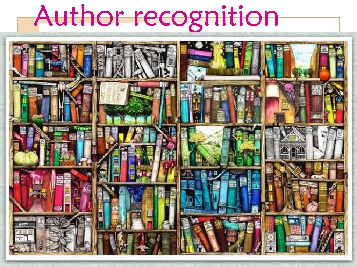 Author recognition 1 