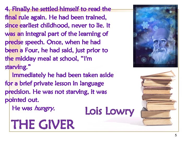 4. Finally he settled himself to read the final rule again. He had been