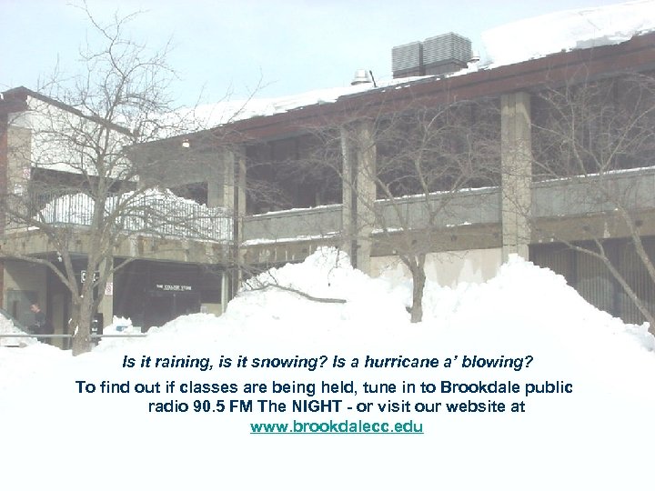 Is it raining, is it snowing? Is a hurricane a’ blowing? To find out