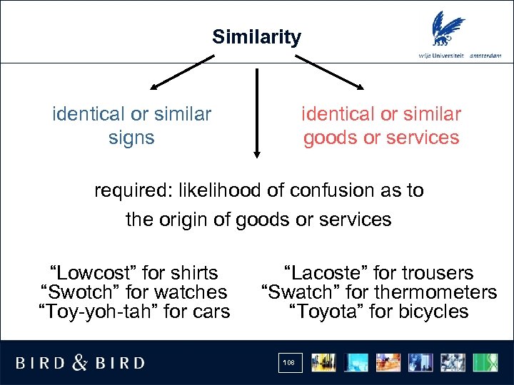 Similarity identical or similar signs identical or similar goods or services required: likelihood of