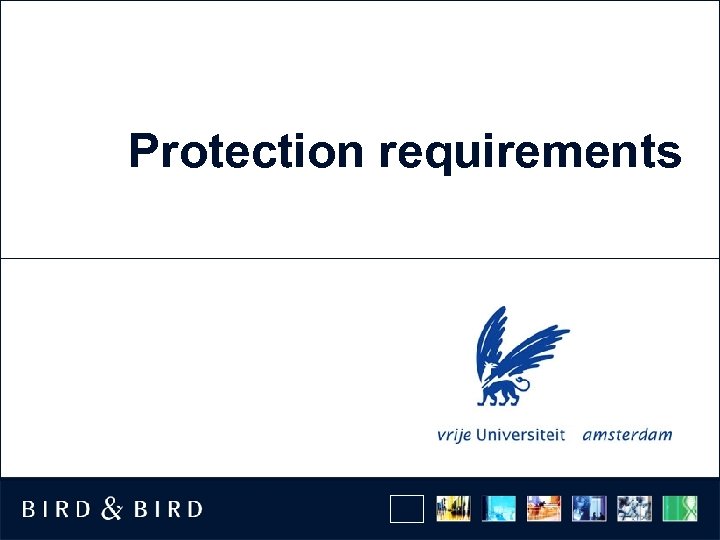 Protection requirements 