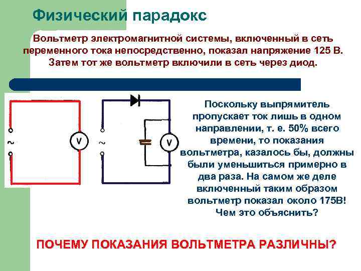 Схема включения амперметра переменного тока