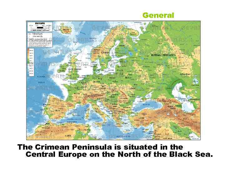 General The Crimean Peninsula is situated in the Central Europe on the North of