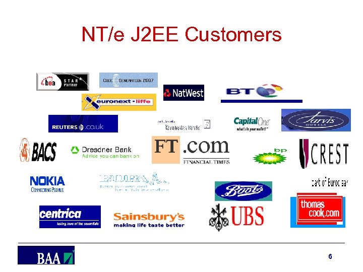 NT/e J 2 EE Customers 6 