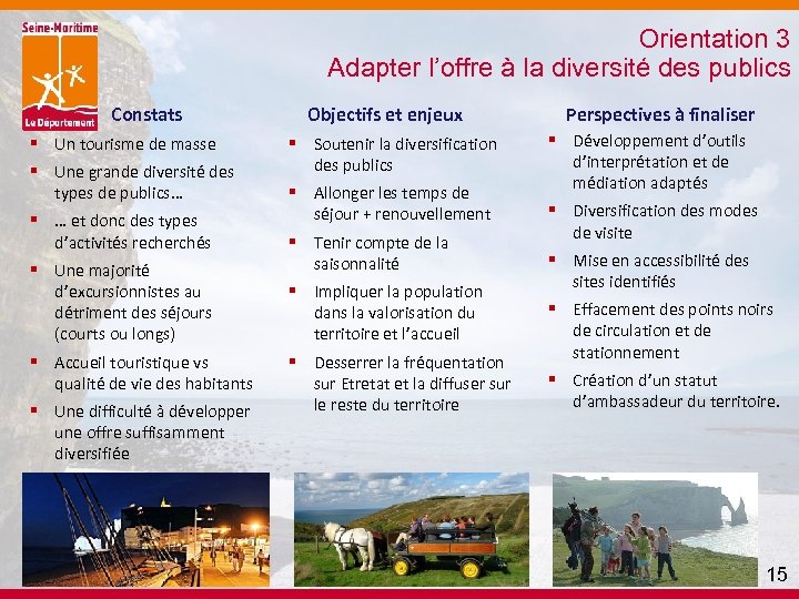 Orientation 3 Adapter l’offre à la diversité des publics Constats Objectifs et enjeux Perspectives