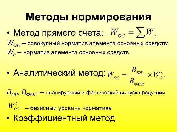 Расчет норматива оборотных средств