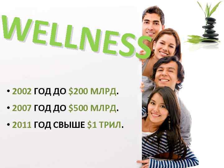 WELLNES S • 2002 ГОД ДО $200 МЛРД. • 2007 ГОД ДО $500 МЛРД.