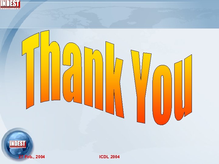 27 Feb. , 2004 ICDL 2004 