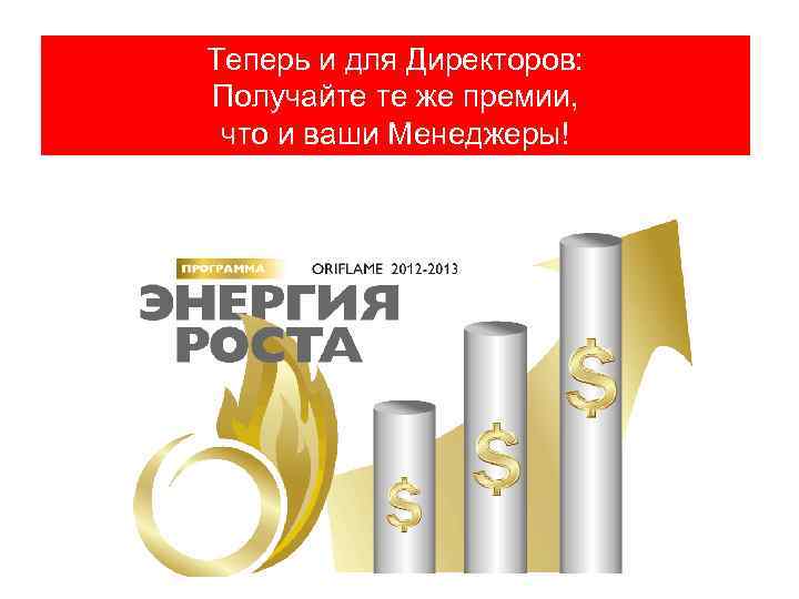 Теперь и для Директоров: Получайте те же премии, что и ваши Менеджеры! Copyright ©