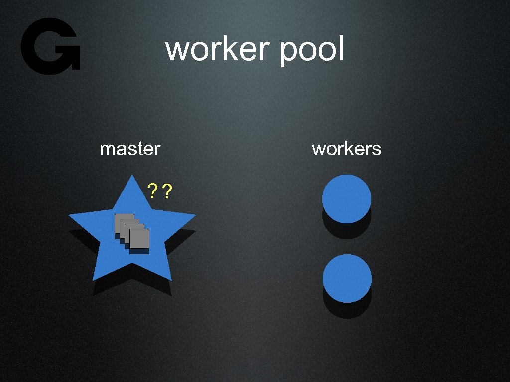 worker pool master ? ? workers 