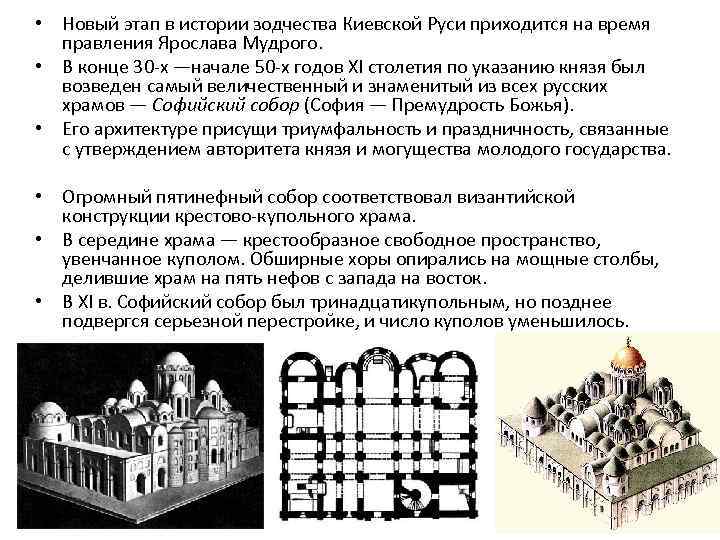 План зодчество история 6 класс