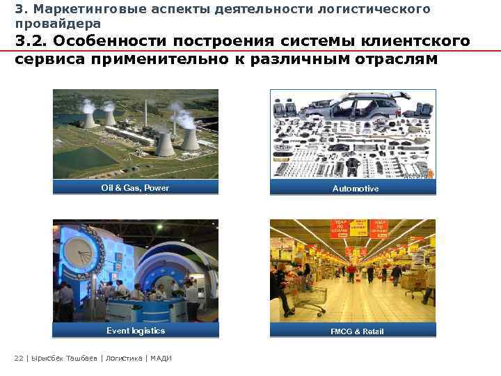 3. Маркетинговые аспекты деятельности логистического провайдера 3. 2. Особенности построения системы клиентского сервиса применительно