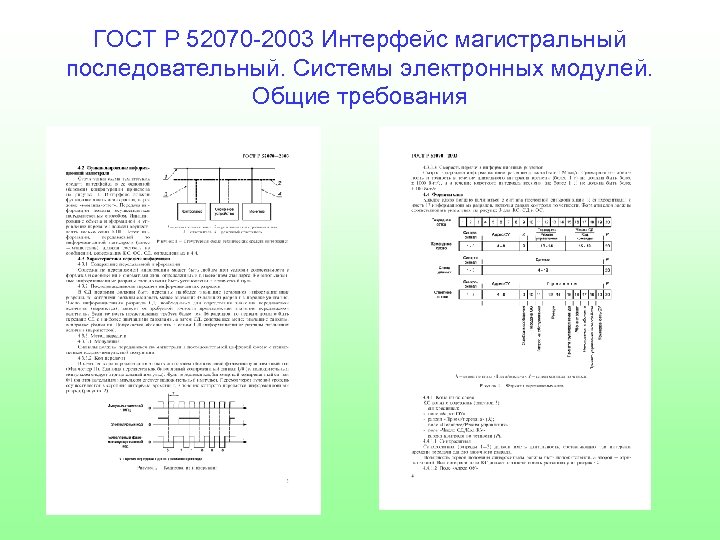 ГОСТ Р 52070 -2003 Интерфейс магистральный последовательный. Системы электронных модулей. Общие требования 