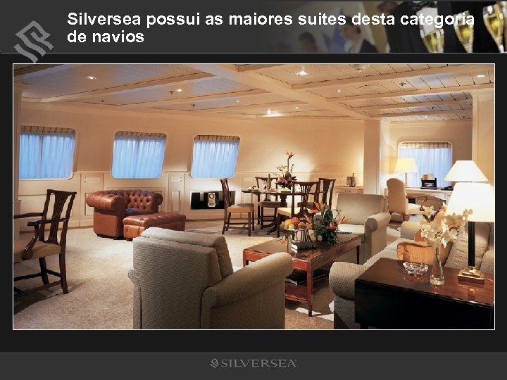 Silversea possui as maiores suites desta categoria de navios 