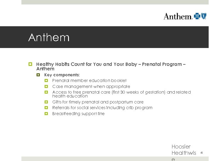 Anthem Healthy Habits Count for You and Your Baby – Prenatal Program – Anthem