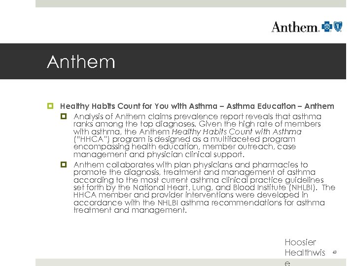 Anthem Healthy Habits Count for You with Asthma – Asthma Education – Anthem Analysis