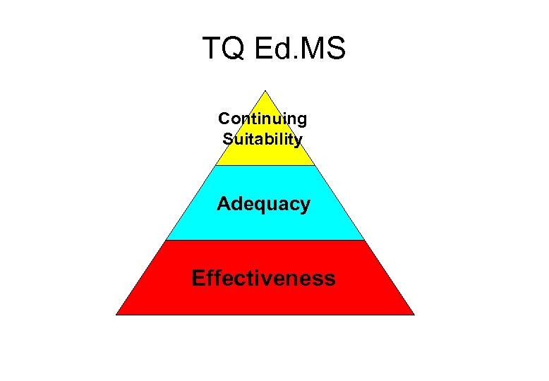 TQ Ed. MS Continuing Suitability Adequacy Effectiveness 