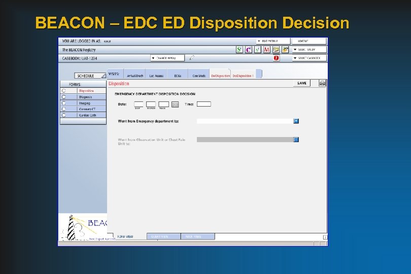 BEACON – EDC ED Disposition Decision 