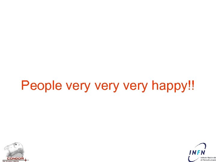People very happy!! 