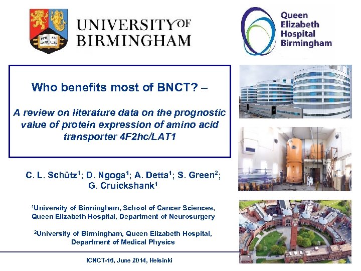 Who benefits most of BNCT? – A review on literature data on the prognostic