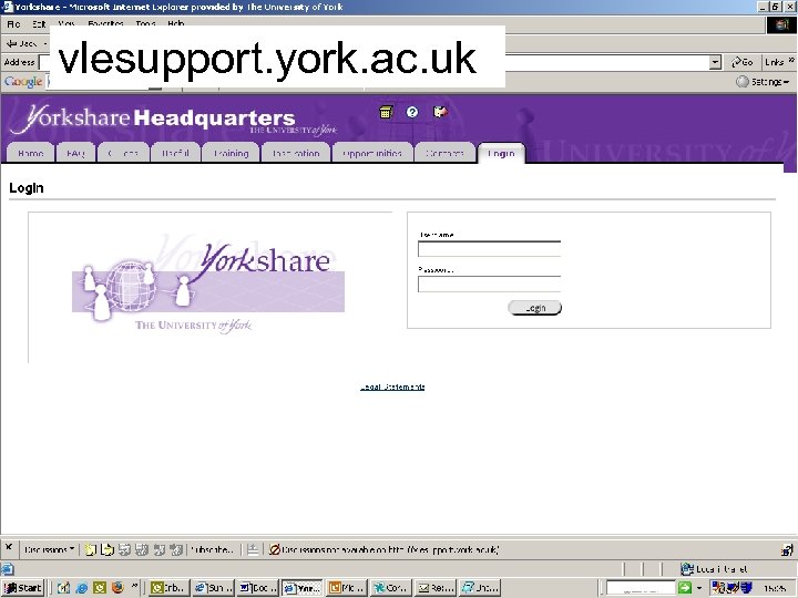 vlesupport. york. ac. uk 