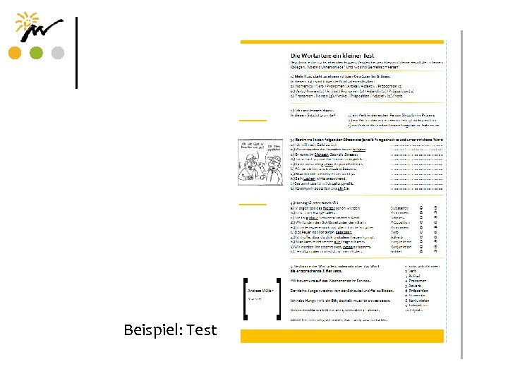 Beispiel: Test 