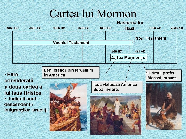 Cartea lui Mormon 5000 BC 4000 BC 3000 BC 2000 BC 1000 BC Nasterea