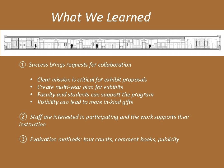 What We Learned ① Success brings requests for collaboration • • Clear mission is