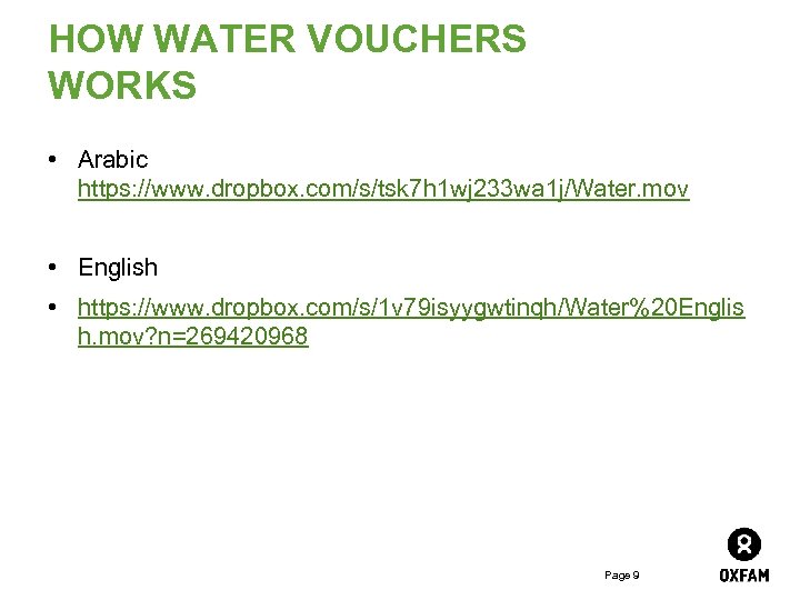 HOW WATER VOUCHERS WORKS • Arabic https: //www. dropbox. com/s/tsk 7 h 1 wj