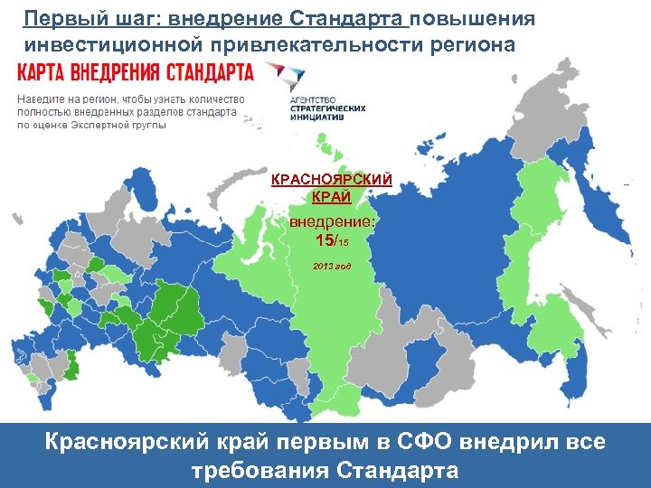 Карта инвестиционной привлекательности россии