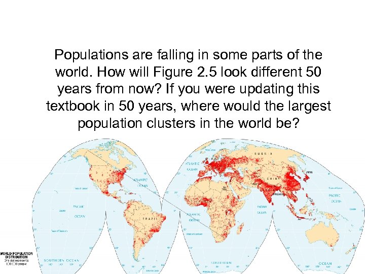 Populations are falling in some parts of the world. How will Figure 2. 5