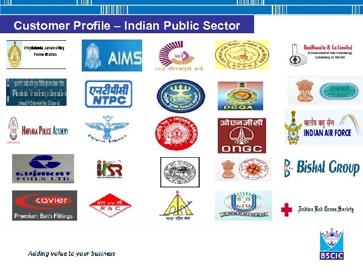 Customer Profile – Indian Public Sector 