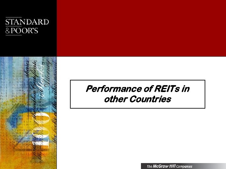 Performance of REITs in other Countries 