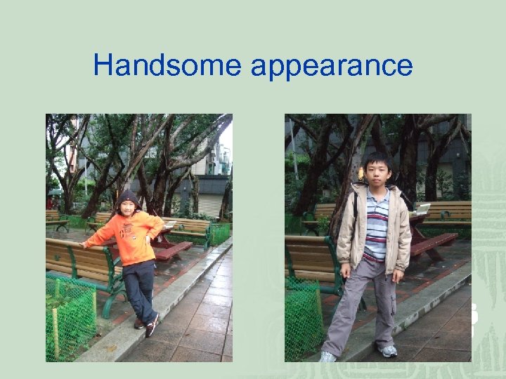 Handsome appearance 