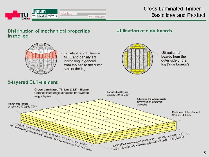 Cross Laminated Timber – Basic idea and Product Distribution of mechanical properties in the