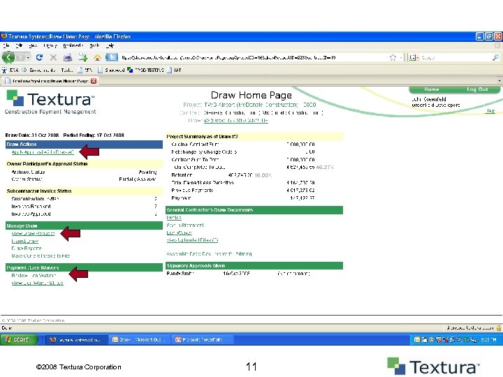 © 2008 Textura Corporation 11 