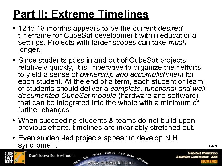 Part II: Extreme Timelines • 12 to 18 months appears to be the current