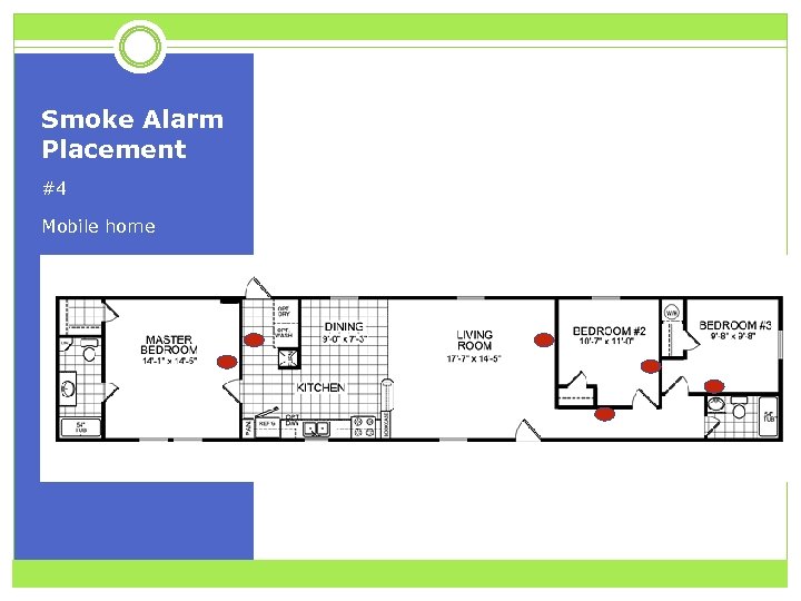 Smoke Alarm Placement #4 Mobile home 