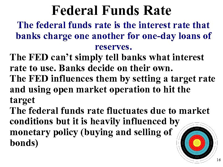 Federal Funds Rate The federal funds rate is the interest rate that banks charge