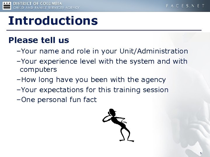 Introductions Please tell us –Your name and role in your Unit/Administration –Your experience level