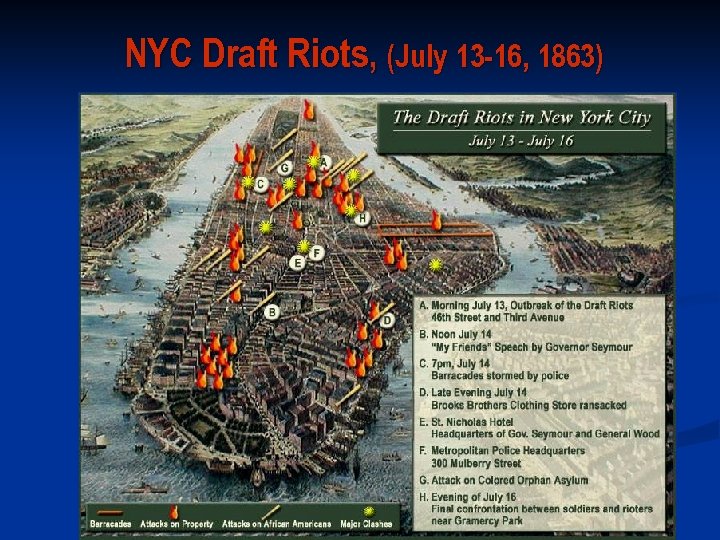 NYC Draft Riots, (July 13 -16, 1863) 