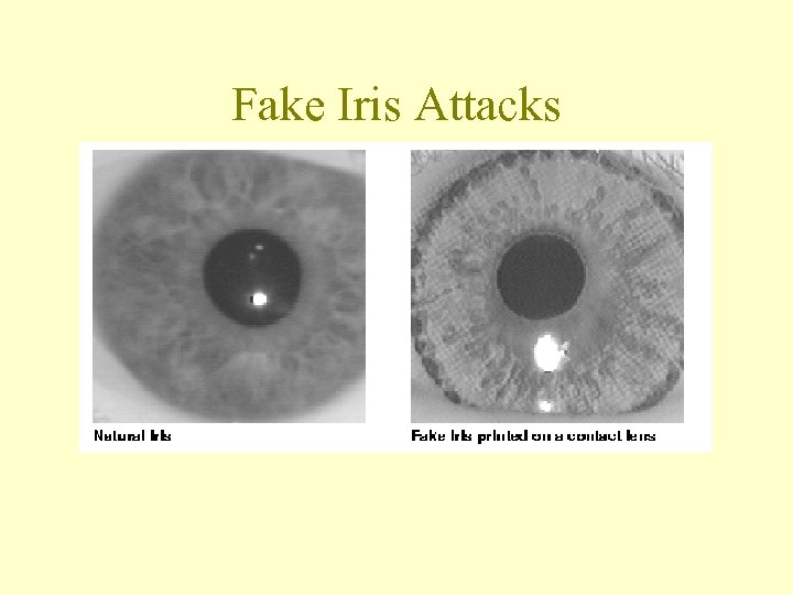 Fake Iris Attacks 