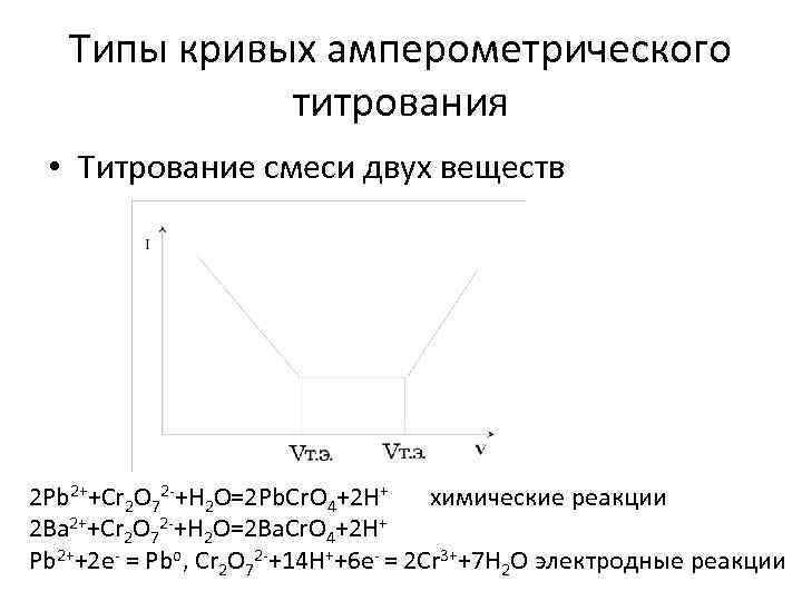 Типы кривых. Виды кривых амперометрического титрования. Типы кривых амперометрического титрования. Амперометрическое титрование виды кривых титрования. Амперометрическое титрование кривые титрования.