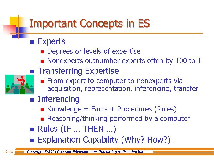 Important Concepts in ES n Experts n n n Transferring Expertise n n 12