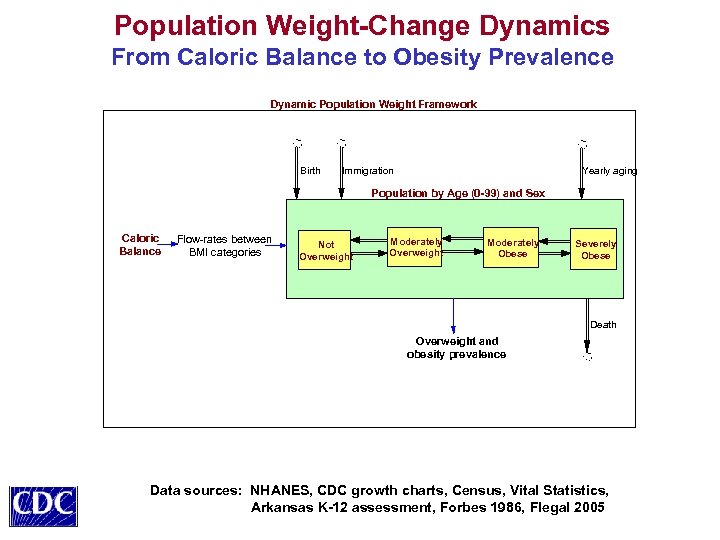 Population Weight-Change Dynamics From Caloric Balance to Obesity Prevalence Dynamic Population Weight Framework Birth