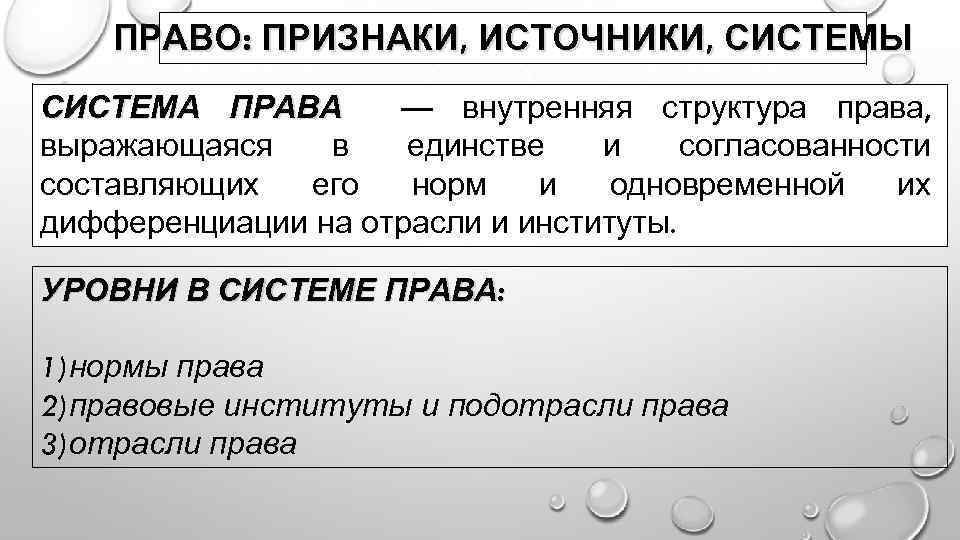 Развернутый план право в системе социальных норм