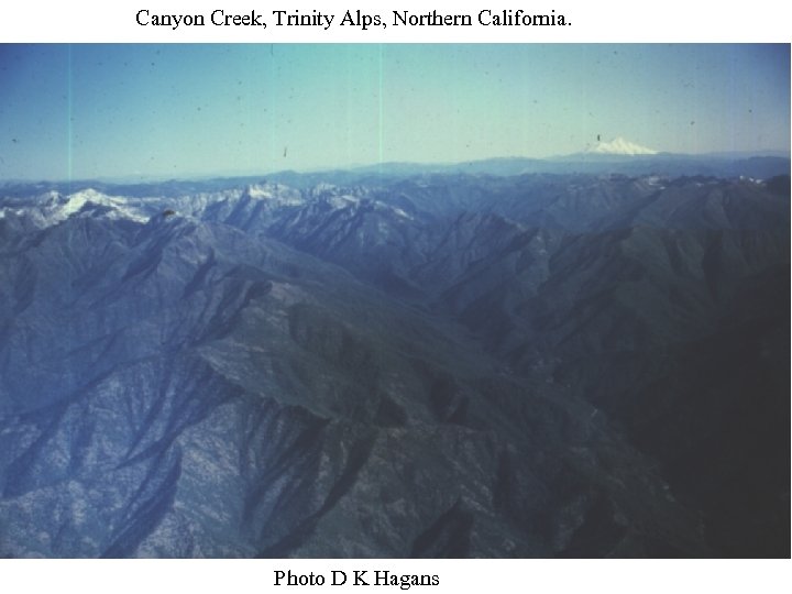 Canyon Creek, Trinity Alps, Northern California. Photo D K Hagans 